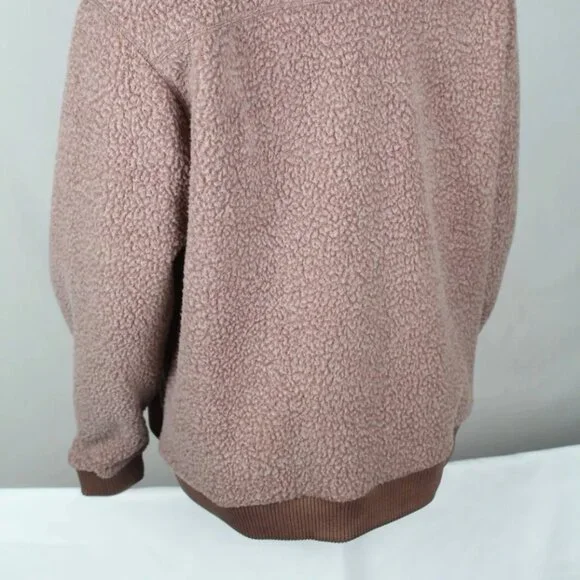 Carhartt Women's Full Zip Fleece Jacket High Pile Sherpa  Brown 103913 - Picture 4 of 5